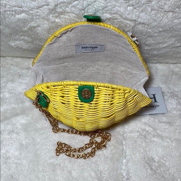 🍋 Haute Hippie Woven Lemon Bag - Picture 4 of 4
